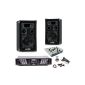 PA Party stereo speakers 2000W USB SD MP3 amplifier power amplifier Mixer DJ-631