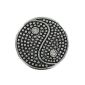 Eligo Jewellery 18mm pushbutton Click Button Ying Yang Chunk for Eligo 18mm Chunk bracelets (jewelery)