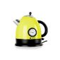 Klarstein AquaVita kettle kettle with thermometer (2200W, 1.5 liter, 360 ° connector) citrus green (Electronics)