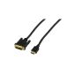 HQ HDMI / DVI cable for HDTV Gold (10 m) (accessory)