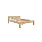 60.38-14 bed 140x200 bed frame with solid pine Slats