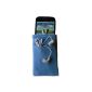 smartec24® comfort sock with outside pocket in blue 9cmx15cmx1,5cm.  Optimum protection through inside Vliesversteppung and top closure.  Top Offer!  (Electronics)
