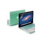 GMYLE (R) 3 in 1 Turquoise rubber (rubber coated) hard shell case - Silicon Keyboard Protector - 13 inch Clear LCD Screen Protector - for MacBook Pro 13 inch (Personal Computers)