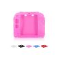 Skque® soft Silicone Cover Case Skin for Nintendo 2DS controller, Rose (Accessory)