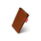fitBAG Beat Cognac cell phone pocket made of genuine nappa leather with microfiber lining for Apple iPhone 3GS 16GB 16GB (Electronics)