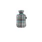 Fashy 6536 Hot water bottle with cotton Scottish look 2 l (Blue Plaid) (Health and Beauty)