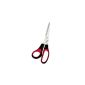 Wedo 97681 Universal Scissors left-handed, stainless steel, plastic soft handles 21 cm, black / red (Office supplies & stationery)