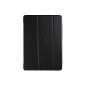 iPad Air 2 Case, ESR® Yippee Color Series Leather Case with Stand Function Smart Cover [SmartCase] ​​with semi-transparent back cover [light and thin] [scratch-resistant lining] [sleep / wake function] [Perfect fit] for iPad Air 2 ( Black) (Personal Computers)