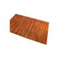 Bathroom rug 80x50cm Anti slip Tropical Eucalyptus wood