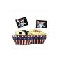 24 pirate cupcake liners + flag (Toys)