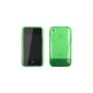 ORIGINAL iProtect Apple iPhone 3 3GS Silicone Hard Case with CIRCLE GREEN / neon green / GREEN (Electronics)
