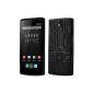 Cruzerlite Bugdroid Circuit TPU Case for the OnePlus One - Retail Packaging - Black (Wireless Phone Accessory)
