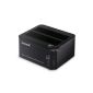 Inateck FDU3C-2 dual port USB 3.0 HDD Docking Station with offline and online clone function SATA external of highly durable ABS plastic 2.5 and 3.5 SATA hard drives (SATA I / II / III), including USB3 cable and 12V 4A external power adapter Support 2 x 4TB compatible with Windows XP / Vista / 7/8 / Mac OS 10.8.4, compatible USB 2.0 tool free black (Accessories)