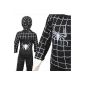 D204-13 Black Spiderman Costume Kids Halloween Carnival Party Children Costume (Gr.116-122) (Baby Product)