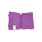 DURAGADGET`s elegant, violet Cover Book Type + USB Premium EU / DE charging plug - custom made - for the Amazon Kindle Touch and Touch 3G