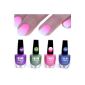 4x colored thermal effect nail polish color change Color Changing Nail Polish WoW!  (Misc.)