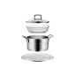 WMF 0758276380 Pot Set Select Professional, High casserole 24 cm, porcelain bowl, platter, Mix and Match (household goods)