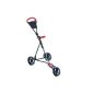 Longridge 3 Wheel Adjustable Junior trolley Golf Black / Red (Sports)