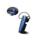Patuoxun ® Headset Bluetooth Stereo Headset Earphone Handsfree Wireless Bluetooth V4.0 Smart Phones For Ipod / Iphone 5G / 4S / 4G / 3GS / 3G Galaxy S3 S4 S5 Note II III MP3, HTC ONE M7 M8 - Burden of Car - Connection Automatic Music --- Of Blue (Electronics)