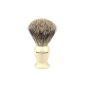 Edwin Jagger - 1ej257sds - Badger + support - Imitation Ivory - Hair with silver tip - Size M (Health and Beauty)