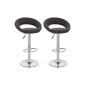 HinHocker® - 2x bar chair, bar stool, black