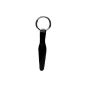 Orion 514888 Key to your butt, Black, pliable anal plug made of rubber with silver metal Rückholring.  10.5 cm long, 1-2 cm.  (Personal Care)