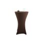 Slipcover Stretch stretch cover of Stella Beautissu for bar tables with Ø80-85cm brown