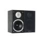 Skytronic SHFB55B pair passive hifi bookshelf speakers 140W Black (Electronics)