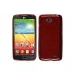 Silicone Case for LG L90 - brushed red - Cover PhoneNatic ​​Cover + Protector (Electronics)