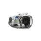 Karcher RR 510N Portable stereo CD radio (CD / MP3 player, FM radio, cassette, MP3 playback, 100 Watt (PMPO), USB 2.0) Silver (Electronics)