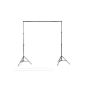 Photo studio background support - Adjustable width up to 3 m - adjustable height up to 2.30 m - transport bag included (Electronics)