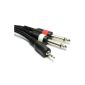 Pulse Armored 3.5mm Stereo Jack To 2 x 6.35mm Mono Jack Cable 1.2 m (Electronics)