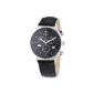 Haas & Cie Men's Watch Chronograph Vitesse quartz leather MFH211ZBA (clock)