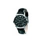 Emporio Armani - AR2447 - Men's Watch - Quartz Chronograph - Stopwatch - Black Leather Strap (Watch)