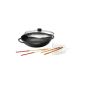 Karcher Mai Lin wok (diameter 36 cm, cast aluminum, Durit-Select non-stick coating, incl. Glass cover and accessories) black (household goods)