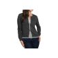 Wool Overs cardigan with contrasting collar for ladies (Cashmere / Merino) (Textiles)