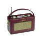 Roberts Revival 250 Vintage Radio FM / MW / LW Case High Density Wood Finish Leatherette Bordeaux (Electronics)
