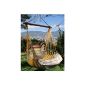 Hanging chairs in different colors of HOBEA-Germany, size hammock chair: XXL (to 140kg loadable); colors hanging chair: Cafe Crema (garden products)