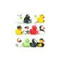 12 x funny rubber duck rubber duck duck Rubber duck Duck 12 assorted (Toys)