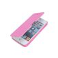 Y-BOA Case / Cover Iphone4 4s Rabat Window Leatherette (Pink) (Electronics)