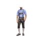 Costumes knickerbockers Oktoberfest Costumes Jeans with suspenders Brown (Textiles)