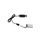 Tera Power Cable + USB Rechargeable Lithium 3.7V 380mAh 25C for Tera Mini UAVP Hubsan X4 H107C H107D etc.  (Electronic devices)