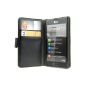 AVANTO WALLET Case Case Case for LG P700 Optimus L7 P705 & - Flipstyle with Stand Function - Black (Electronics)