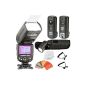 Neewer® * Screen-colored * E-TTL Flash Camera Kit for Canon EOS 700D / 650D T5i / T4i 600D / T3i 1100D / T3 550D / T2i 500D / T1i 100D / 400D SL1 / XTi 450D / XSi 300D / Digital Rebel 20D 30D 60D 5D Mark III II 2 and 3 All Canon DSLR included (1) Neewer NW-985C Slave Flash with Diffuser (1) 3-in-1 2.4GHz 16 Channel Flash Trigger Without Son (1) 35-Color Set Filter Gel (1) luxury flash case, (2) Cables (C1-C3 + cord-cord) (Electronics)