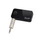 Bluetooth receiver, Breett in Portable Audio Receiver Adapter Music streaming with Bluetooth 3.0 handsfree and stereo output 3.5 mm (Electronics)