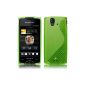 Green TPU Silicone Case for Sony Ericsson Xperia Ray (Electronics)