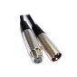 Balanced XLR Male Plug To XLR Female Black Female cable cord 1 m (Electronics)