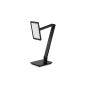 TaoTronics 10W LED desk lamp with touch panel, super large LED array and continuous dimming, USB port for charging of smartphones, Black