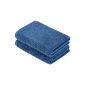 AmazonBasics Quick Dry Towel Set, Navy Blue, 2 Hand (Kitchen)