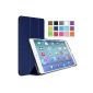 Moko Apple iPad Case Air (5th Gen) - Case flap with ultra-thin and lightweight support for Tablet Apple iPad Air (5th generation) Touch Retina 9.7 inches, INDIGO (With intelligent alarm clock / sleep automatic cover) (Electronics)